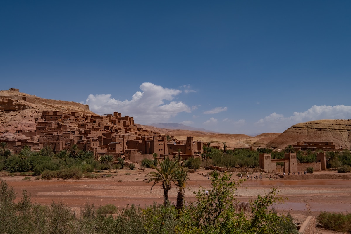 Kasbah Taourirt, forteresse de terre d'Ouarzazate, sous le Haut Atlas